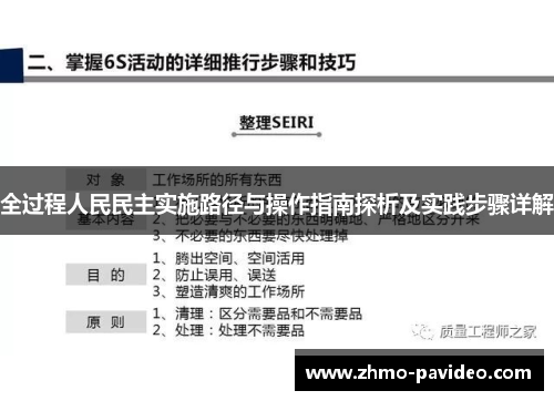 全过程人民民主实施路径与操作指南探析及实践步骤详解